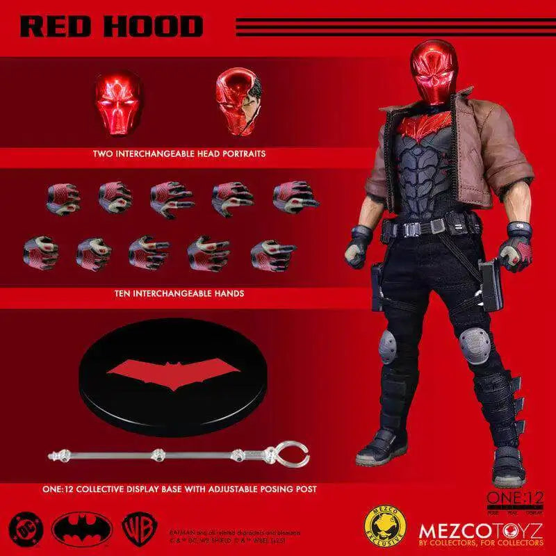 Brand New Original Mezco Toyz Red Hood 1:12 Limited Edition NYCC 2025 Jason Todd Batman Anime Action Figures Model Toy