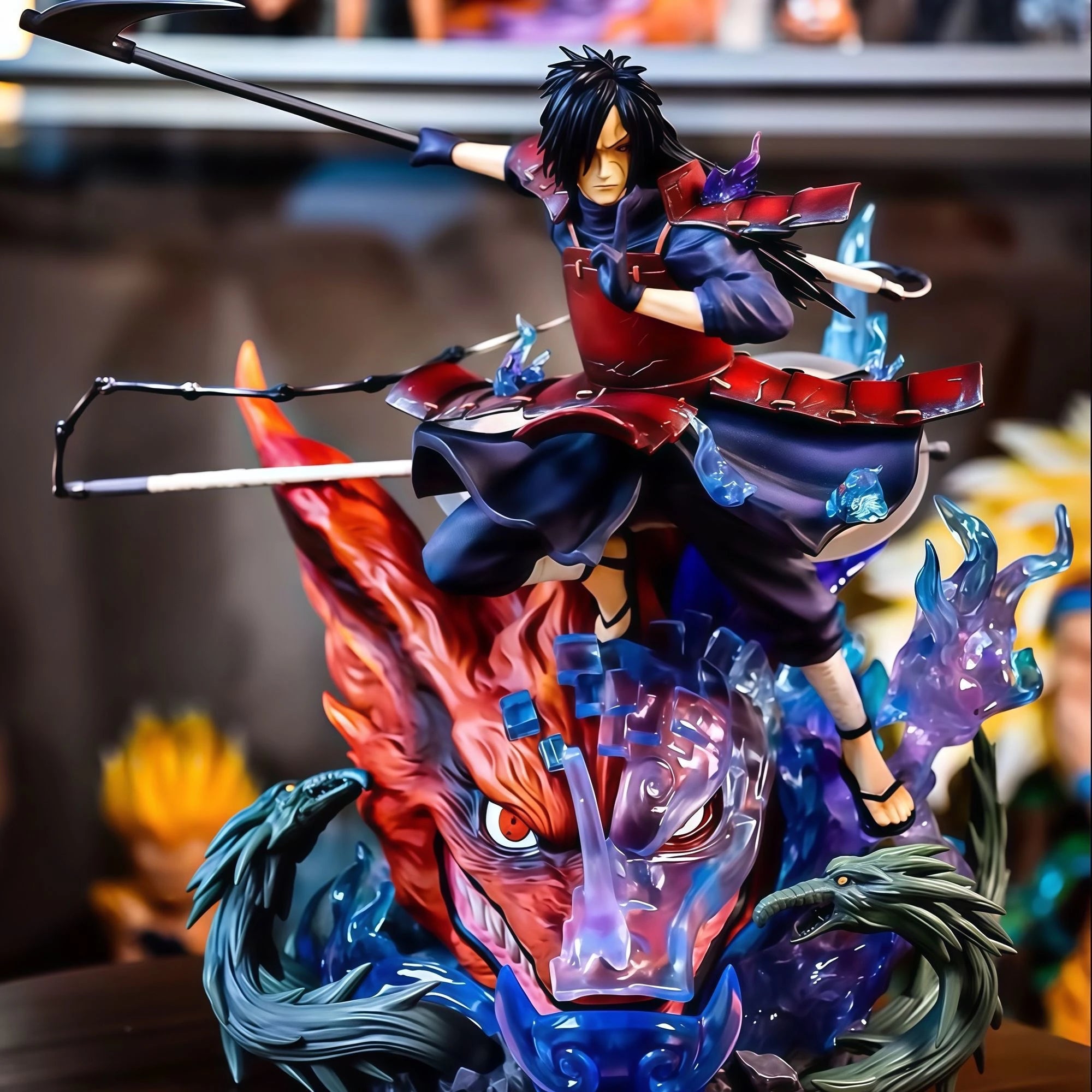 Statue Brother Jt Uchiha Madara Figure Full Fuel Injection Cartoon Animation Figurine Ornaments Acgn Model Gift