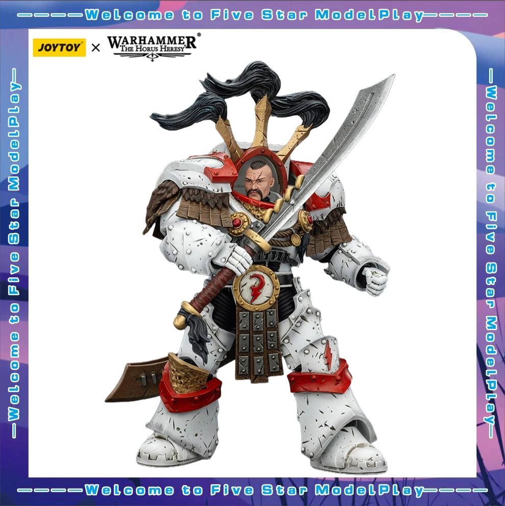 【FS】JOYTOY Warhammer 40K Scale 1/18 Action Figures White Scars Jaghatai Khan Models Toys Gifts