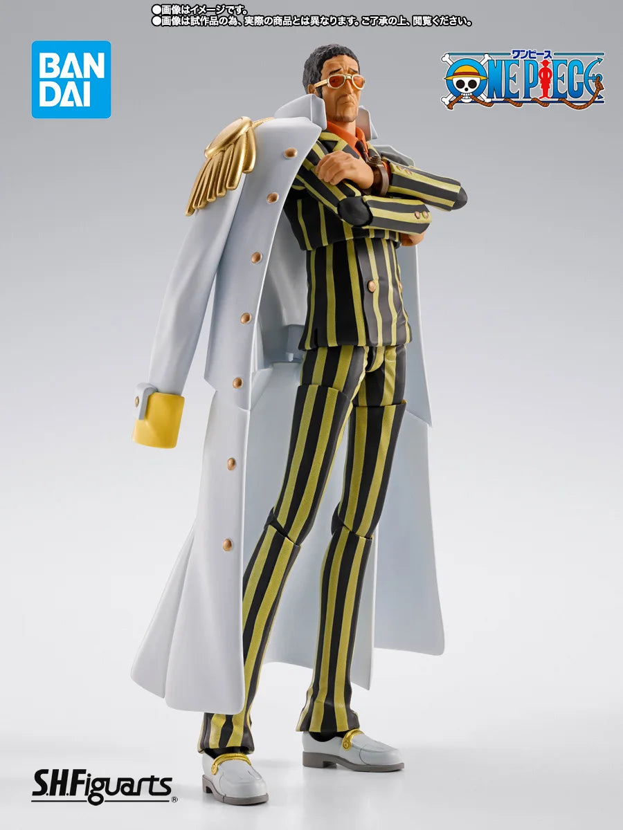 Bandai Officially Licensed One Piece S.H.Figuarts Borsalino -Future Island Egghead Figures Anime Model Genuine Boxed Toy Gift