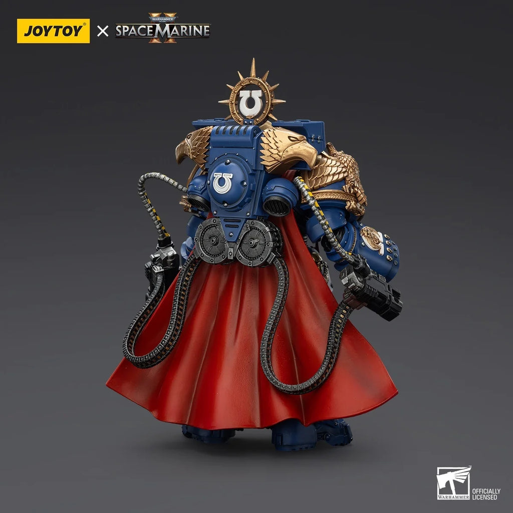 JOYTOY Warhammer 40k Ultramarines Marneus Calgar, Chapter Master With MKX Gravis Armour And Gauntlets Of Ultramar Action Figures