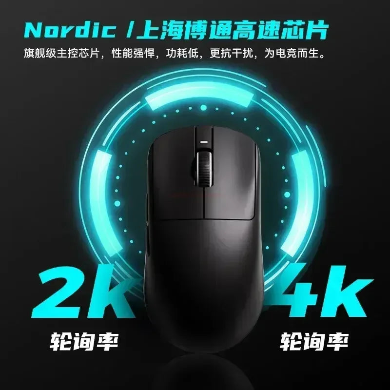 Безжична мишка Vxe Dragonfly R1 серия, лека, Paw3395, Nordic52840, 2khz, Smart Speed ​​X, ниско забавяне, Fps, геймърска мишка, подарък