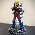25cm/9.8inch Anime One Piece Figures Smoking Sanji Figurine Devil Foot Statue Pvc Collection Kids Toys Decoration Birthday Gifts