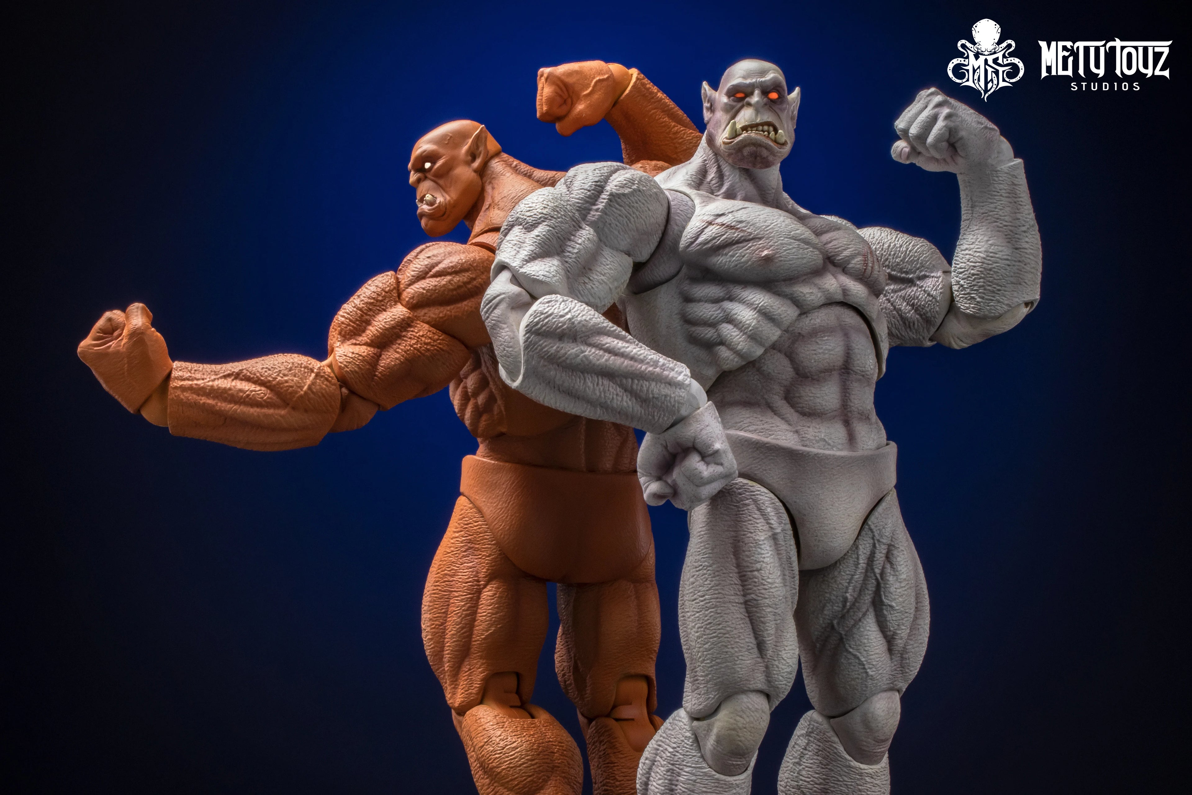 Фигурка на Metytoyz Limited Adventurer World Orc Ork Captain Kagas Bounty Hunter Bloody Hands Morlock Soldier, специално издание