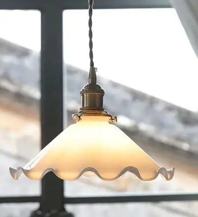 IWHD Big Glass Pendant Lights Fixtures Bedroom Dinning Living Room
