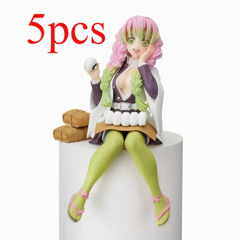 5pcs  Anime Figure Demon Slayer Kimetsu No Yaiba Anime Action Figures Tanjiro Nezuko I Models Perfect Gift for Fans Toy