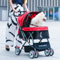 Luxus-Haustier-Kinderwagen Reise 4 Räder Hundekinderwagen Kleine Hunde Haustier-Kinderwagen für Hunde