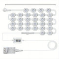 MIMIRGB Traufenlichter, permanente LED-Lichterkette für den Außenbereich, APP, Smart DlY, automatische Szenenbeleuchtung, Weihnachtsferien-Dekoration