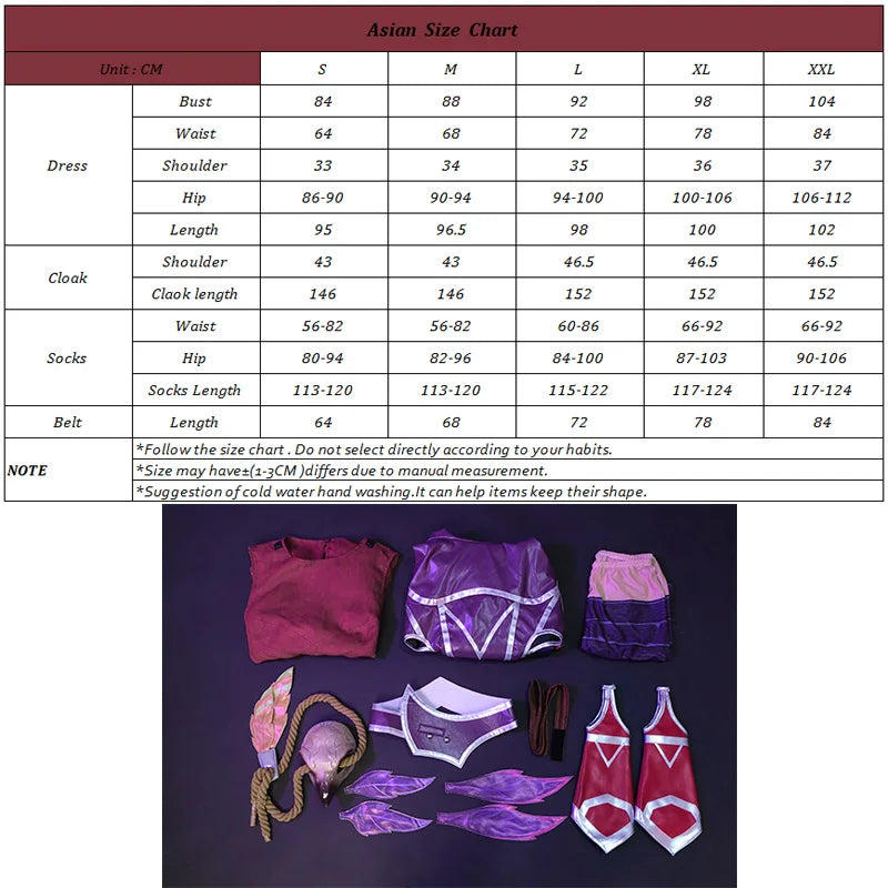 ROLECOS LOL The Rebel Xayah Cosplay Costume Game LOL Xayah New Champion Outfit Halloween Women Suit with Cloak