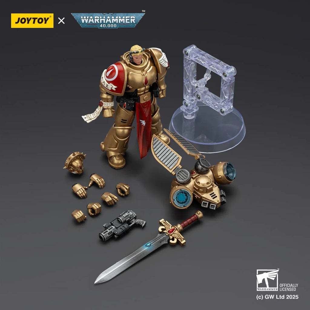 [Pre Order] JOYTOY 1/18 Action Figure Warhammer 40K Blood Angels Sanguinary Guard with Inferno Pistol and Encarmine Blade Toys
