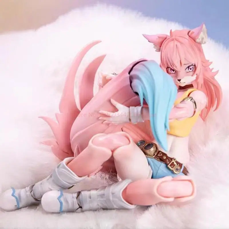 Ladotoys 1/12 Pink Fox Girl Action Figure Leah New 2025 Collectible Toy Magical Candy Land Theme Soldier's Birthday Gift Idea