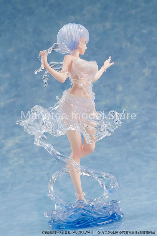 DesignCOCO Original 	Re:ZERO -Starting Life in Another World- Rem -Aqua Dress- 1/7 PVC Action Figure Anime Model Toys Doll Gift