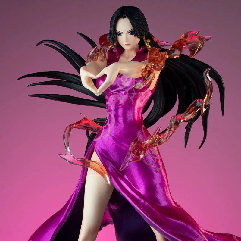 New One Piece Make A Finger Heart Boa Hancock Handmade Desktop Ornament Model Statue Collection Toys Boys Birthday Gift