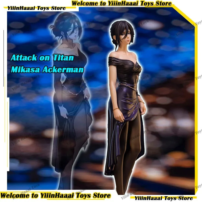 2026 New Attack on Titan Anime Figures 24cm Mikasa Ackerman Figure Toys Collection Ornament Decor Custom Gifts Pre-sell Model