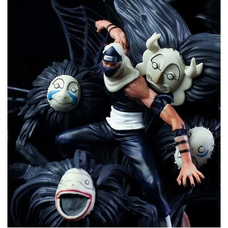 44 cm große Anime-Figur Akatsuki Kakuzu Hidan (Kampfversion) aus PVC, ideal zum Sammeln, als Tischdekoration oder Geschenk für Kinder.