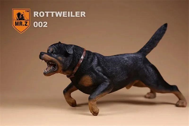 Mr.Z 1:6 Scale Animal Figure Doll Rottweiler Loyal Police Dog Model For 12Inch Action Figure Scenes Decor Desktop Toy Ornaments