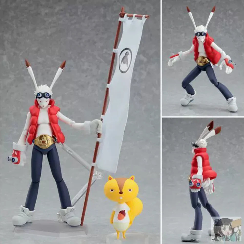 Anime Summer Wars figma 081 ikezawa kazuma fighting King rabbit Action Figure Model Decoration 15cm