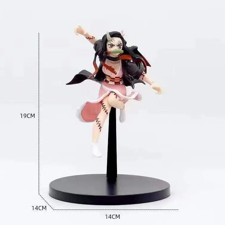 Hot Anime Demon Slayer Figure Tanjirou Agatsuma Zenitsu Kyoujurou Anime Model Action Figure PVC collection Toy for Kids Gift