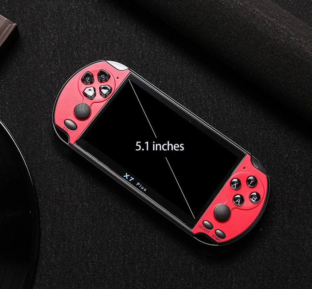X7/X7 Plus Portable Gaming Console, 4.3/5.1-inch HD screen, Portable Audio-Video Player, Classic Games, Over 10,000 Free Built-