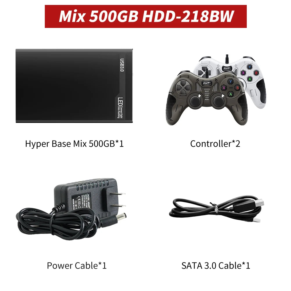 Popular Emulators Game Consoles&Game Hard Drive With 38000+ Games For PS3/PS2/Xbox/Saturn/Switch/Gamecube Plug&Play for WIN PC