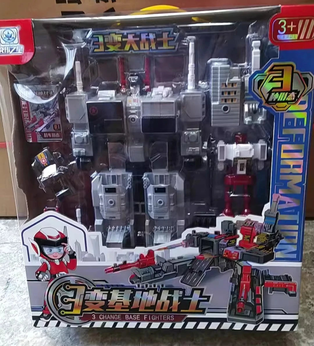 In Stock Transformed Toys Metroplex G1 Three Transformations Beast Dinobot 5 in 1 KO Action Figures Boy Gift Collection Hobbies