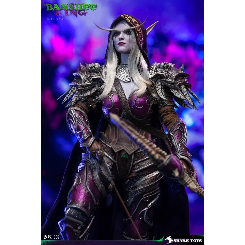 In Stock SHARK TOYS Original Female Demon King Sylvanas Windrunner 1/6 Finished Movable Doll Model Figurine Toy Gift Collection