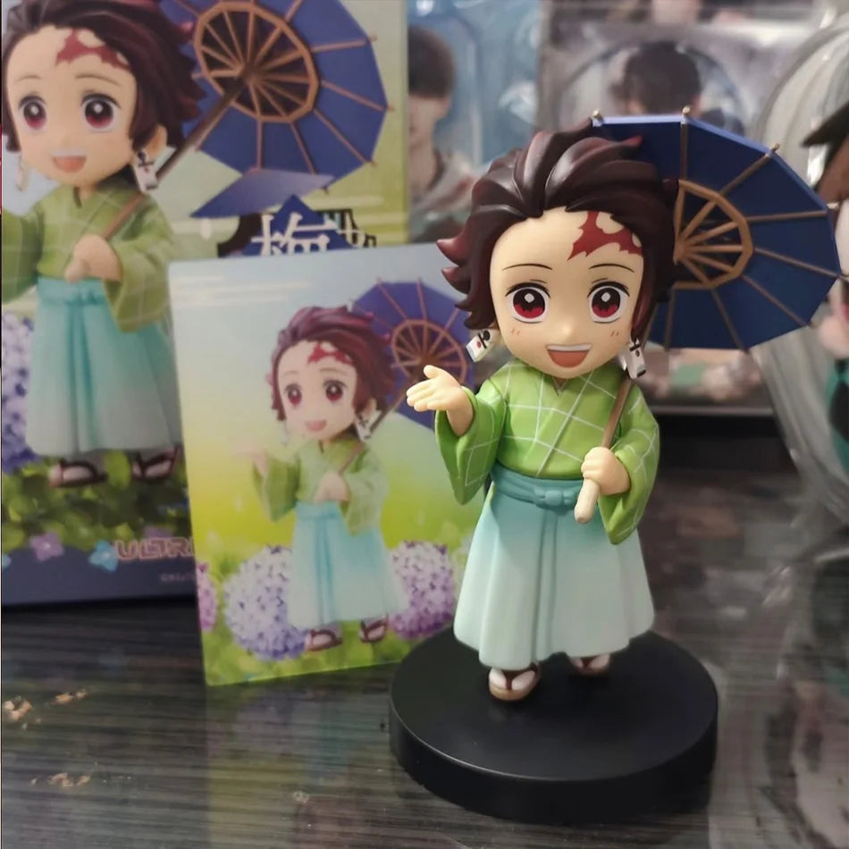 In Stock Original  Anime Plum Rain Series AB Blind Box Figure Model Desktop Ornament Trendy Toys Collectible Gift