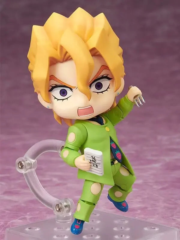 New 10CM Anime JoJo's Bizarre Adventure Ghirga Fugo Q Version Joint replaceable Action Figures PVC Model Desk Decor Toy Gifts