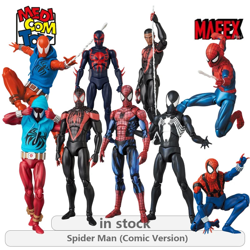 Medicom Toy MAFEX Star Wars Spider Man Comic Version Series Ben Riley\268 Scarlet Spider Action Figure Model Toys Movable Model