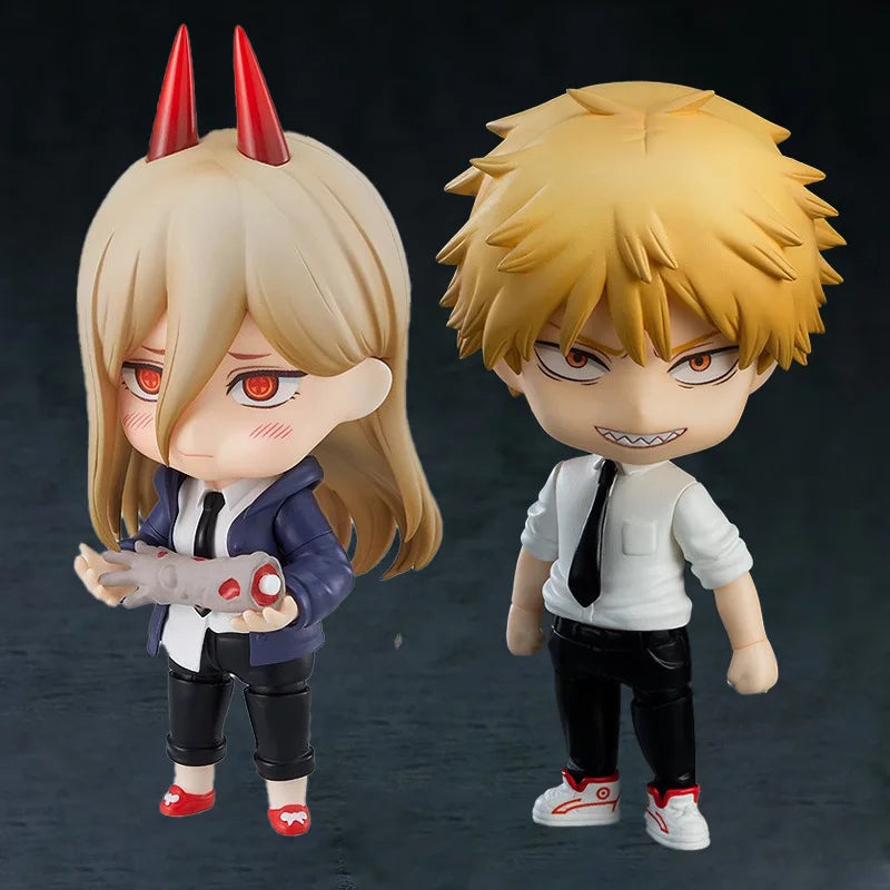 Gsc Nendoroid Chainsaw Man Denji 1560 Power 1580 Action Figures Face Swap Collectible Q Version Figurines Desktop Display Decor