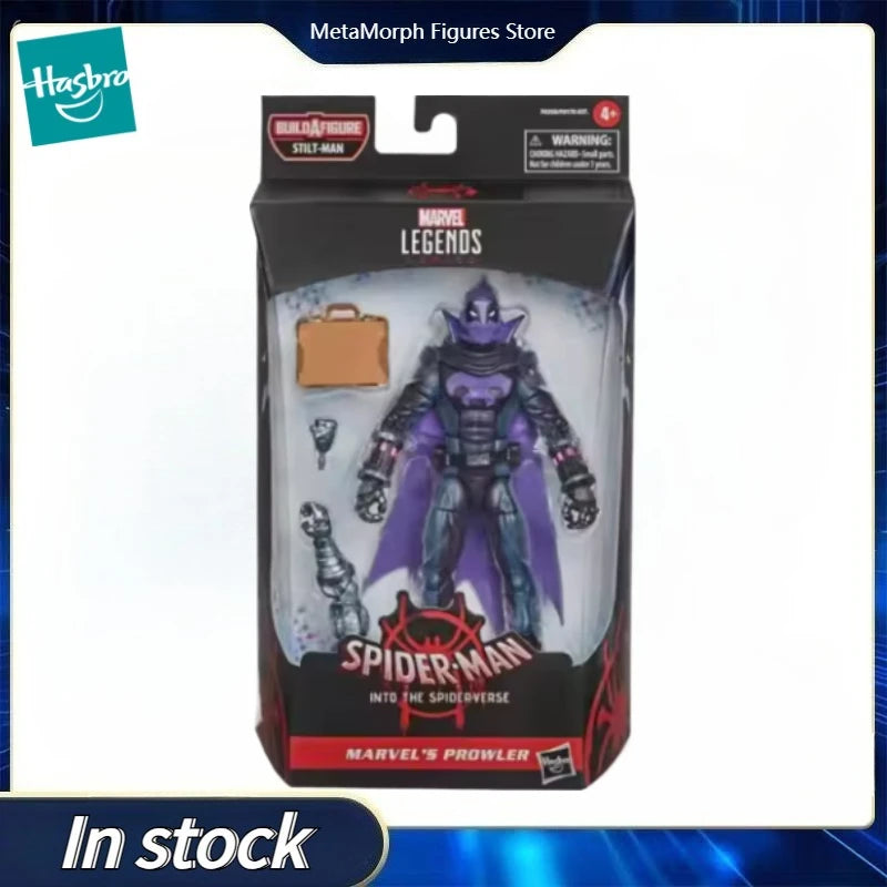 Original Hasbro Marvel Legends Series SPIDER-MAN INTO THE SPIDER-VERSE PROWLER Anime Figure Collection Model Toys