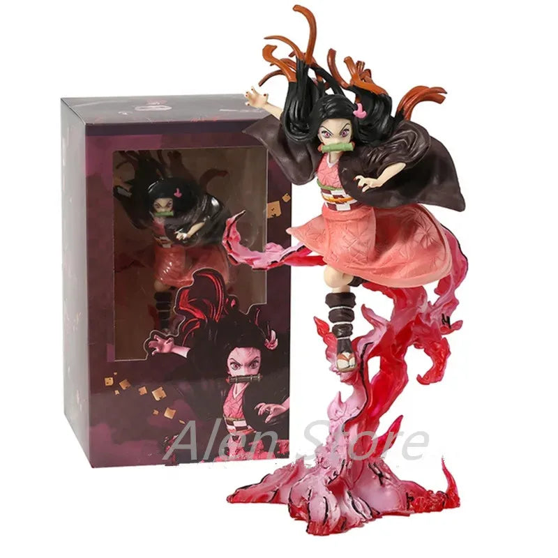 Dämon Slayer Anime Figur Zero Kamado Nezuko 21CM Kimetsu No Yaiba Action Figur Dekoration Sammlung Spielzeug Für Kinder Geschenke