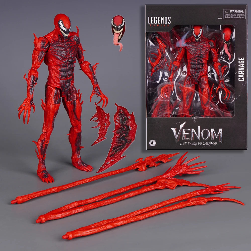 Hot Legends Venom 2 Movie Let There Be Carnage Venom 6" Action Figure Movable Joint Model Toys For Boys Surprise Gift