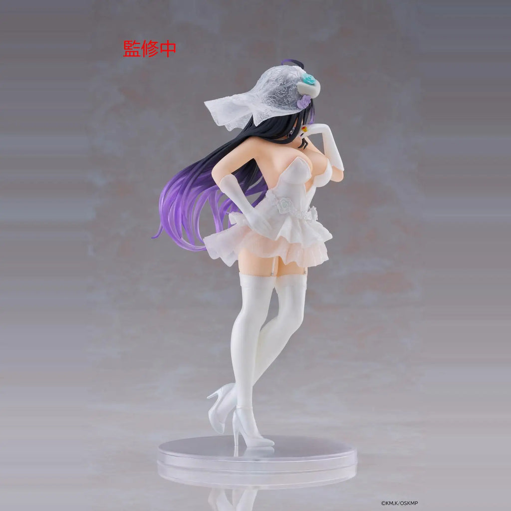 In Stock TAITO Coreful Overlord Albedo Wedding Dress Desktop Cute Dolls Anime Action Figure Toy Gift Model Collection