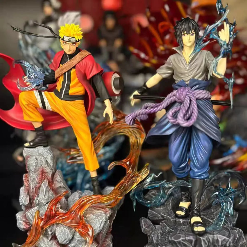 Hot Hokage Anime Ten Years Naruto Sasuke Peripheral Figurines Desktop Decoration Models Ornaments Statues Gifts