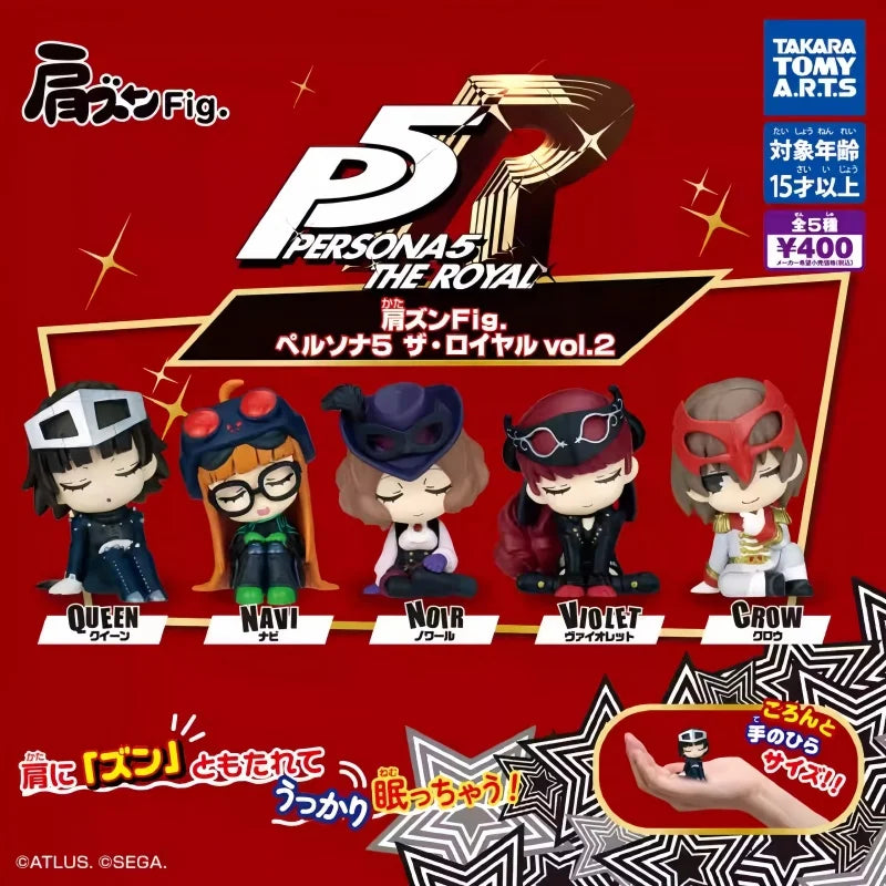 New Persona P5 Action Figure Shoulder To Shoulder Sleeping Posture Model Toy Gashapon Collection Cartoon Desk Decor Xmas Gift