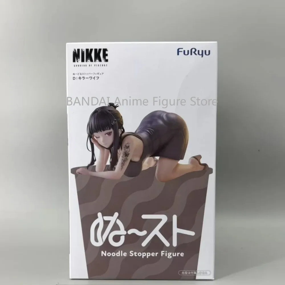 In Stock FuRyu Original Genuine Goddess of Victory: Nikke D Killer Wife 12cm Anime Collections Model Toys Noodle Stopper Figure