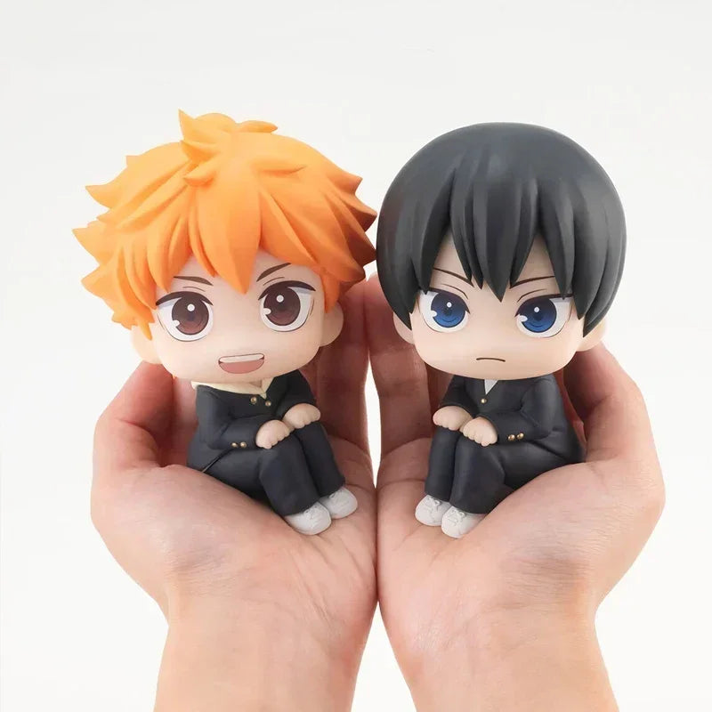 LookUp Haikyuu!! Atsumu Miya Anime Figure Osamu Miya Action Figure Kenma Kozume Figurine Q Version Statue Model Doll Toys Gifts