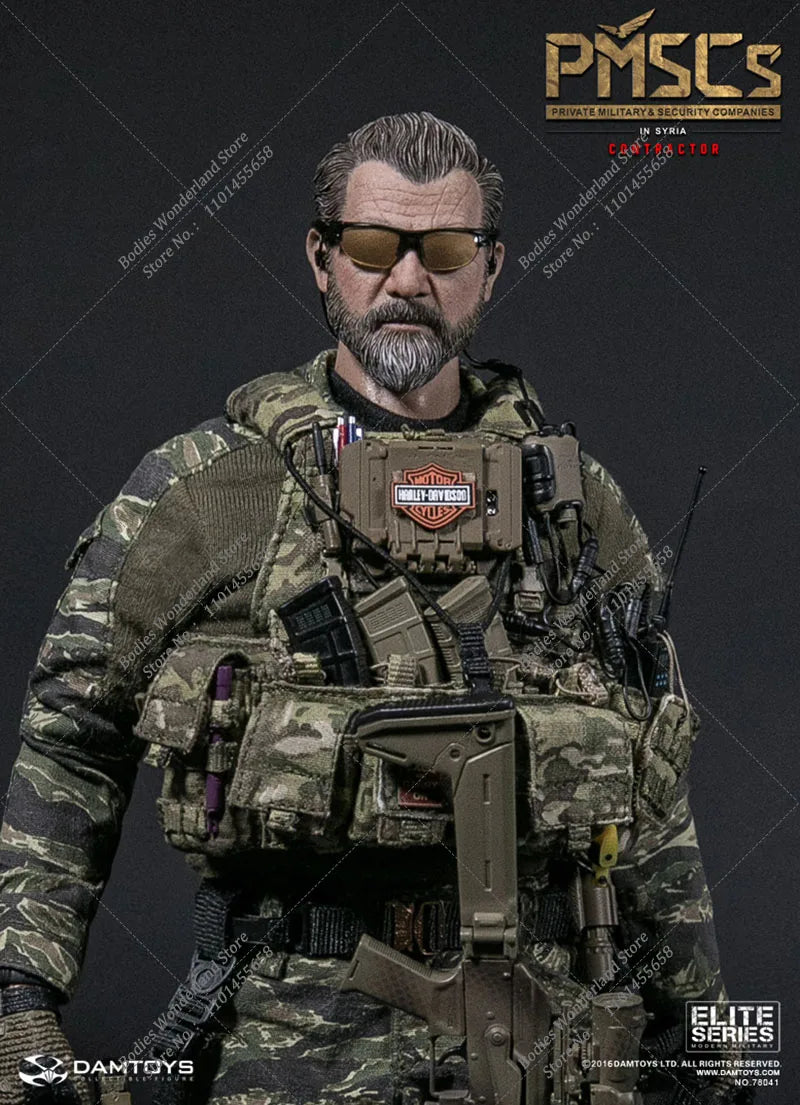 DAMTOYS DAM 78041 1/6 PMSCs Military Security Contractor in Syria 12'' Male Solider Action Figure Model Full Set with Weapon