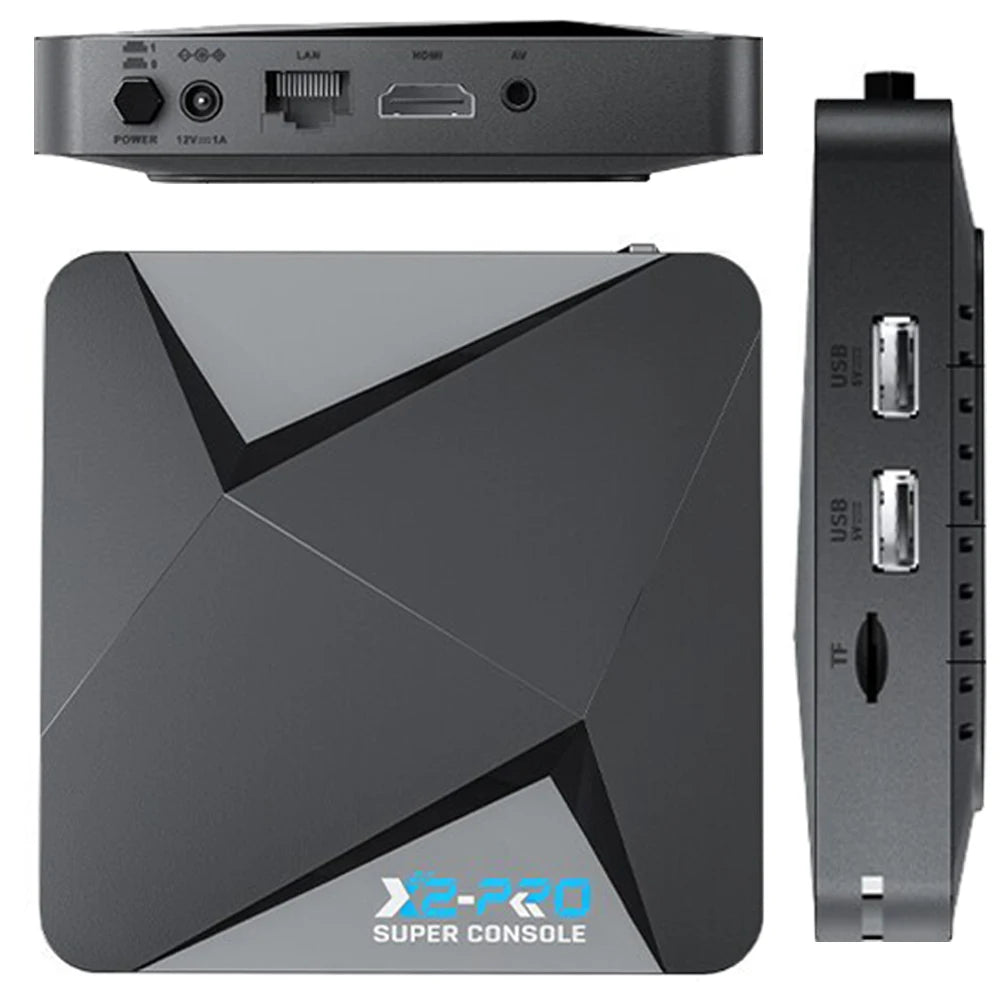 Videospielkonsole, über 65.000 Spiele, Super Console, über 60 Spiele-Emulatoren, 2,4 G/5 G, BT 4.3 für DC/Arcade/MAME/Sega für Saturn 