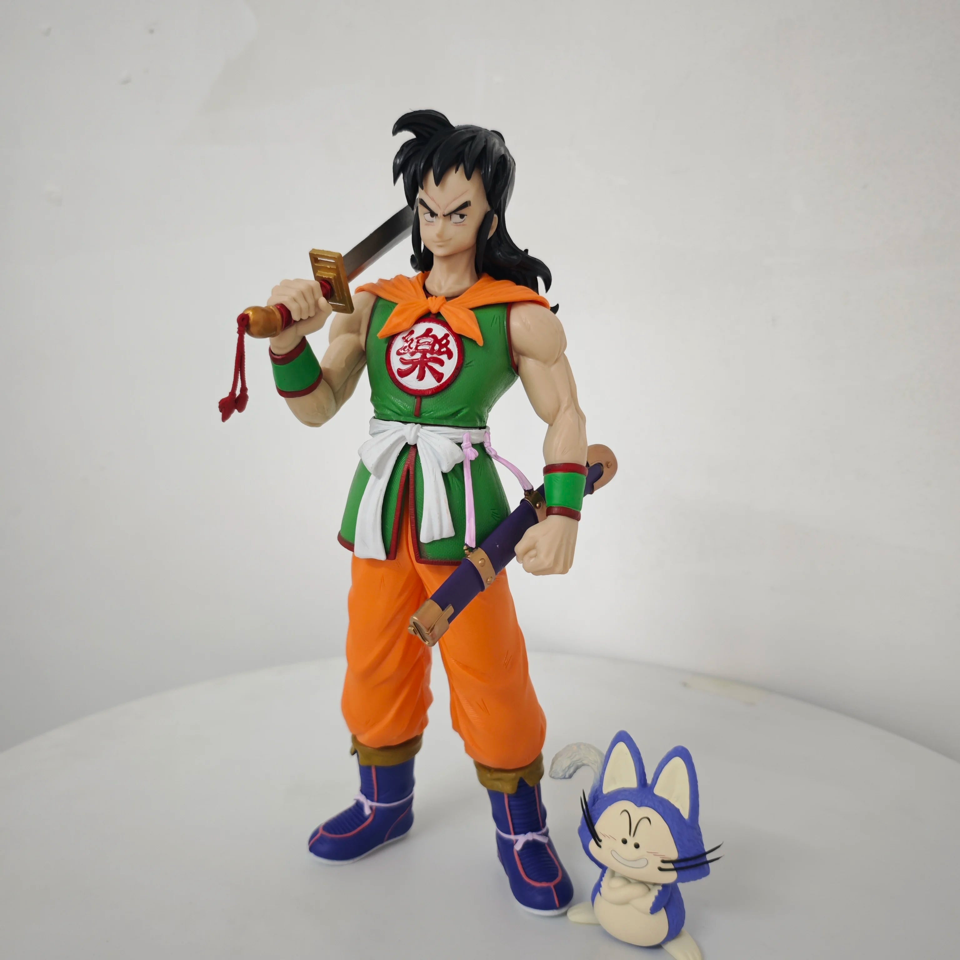 32cm Dragon Ball Anime Character Yamcha Standing Holding a Knife Action Figure Pvc Model Statue Collection Decoration Toys Gift