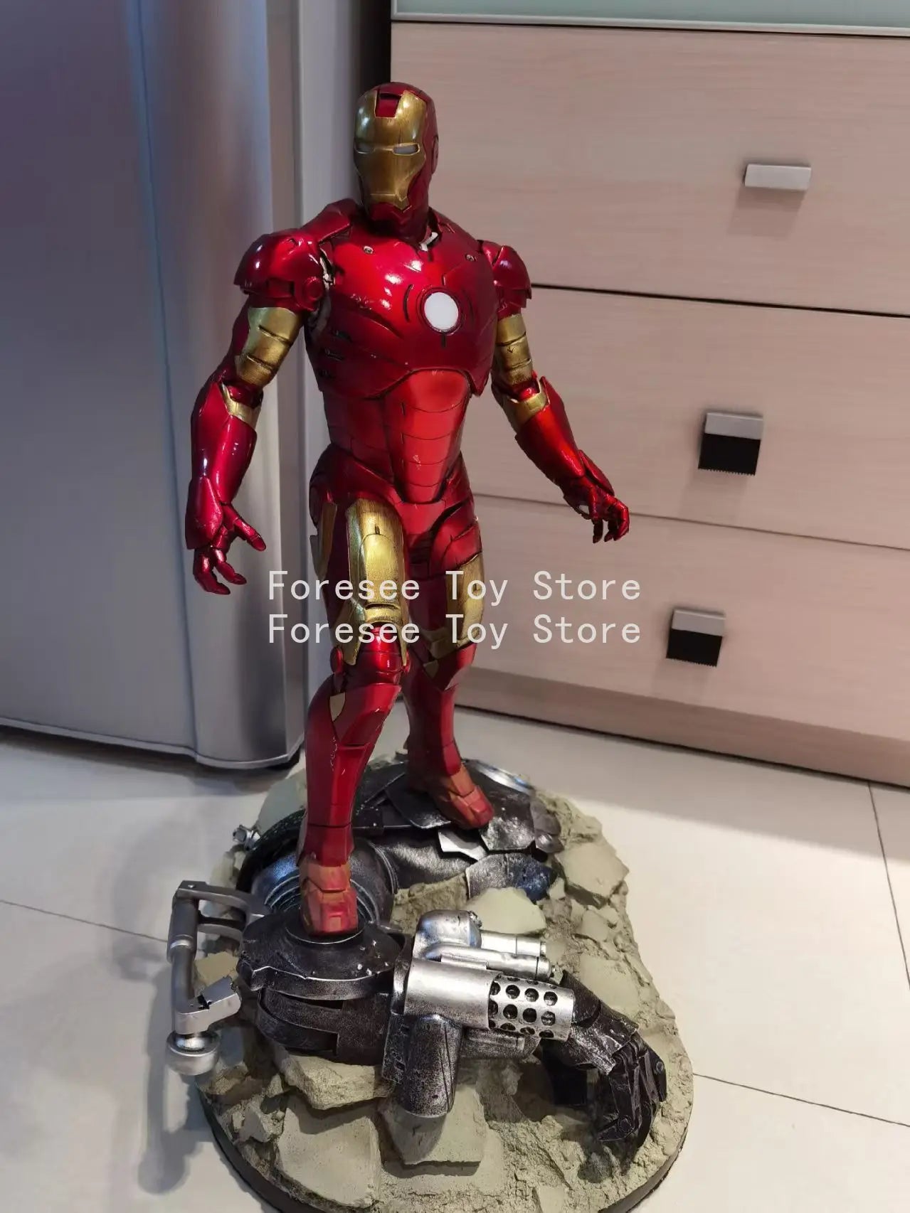 The Avengers Movie Figure 30cm New Iron Man Peripheral Resin Model Scene Statue Desktop Decorate Ornaments Birthday Gifts Toys