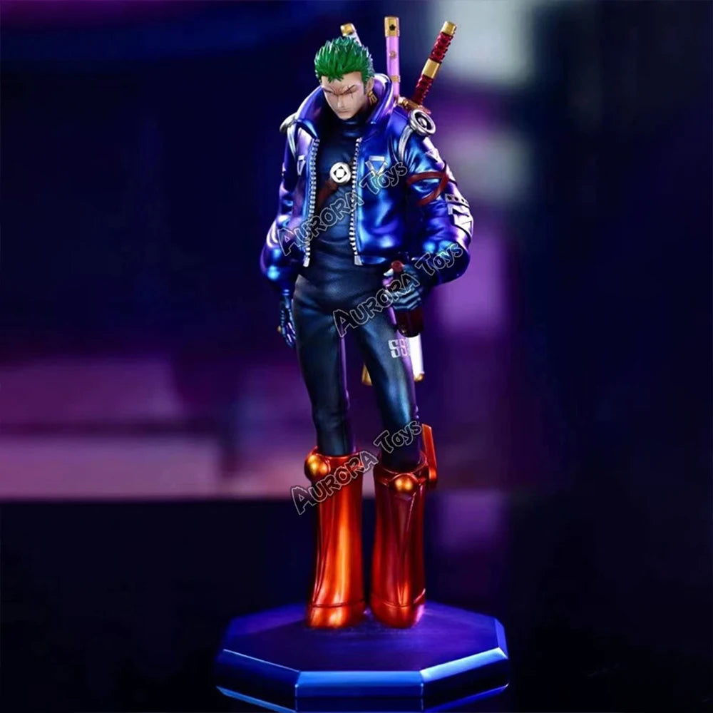 9.44in/24cm Anime One Piece Figure Egghead Zoro Figure PVC Action Figures Collection Model Toys Gifts