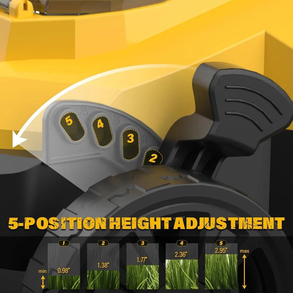 13-Inch 20V Electric Lawn Mower & 12 Inch 20V Weed Wacker Battery Operated Lawn Edger