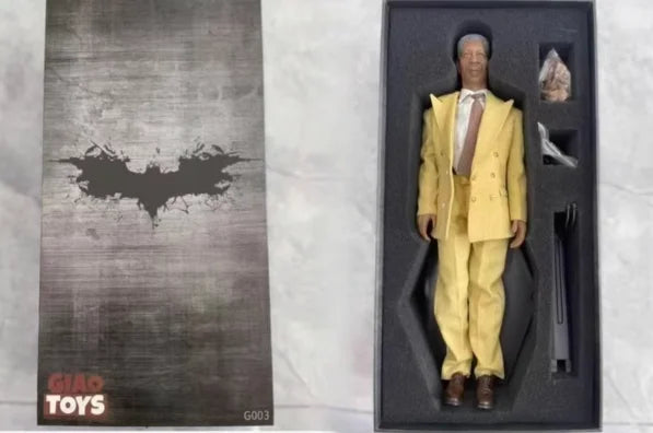 Giao Toys The Dark Knight Rises Cto Lucius Fox G003 Action Figure Pvc Model Collection Accessories Toy Gift Decoration Ornaments