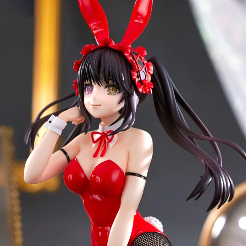 Original Furyu Bicute Bunnies Tokisaki Kurumi Nightmare Action Figure Date Alive Iv Bunny Anime Figure Model Collection Toy Gift