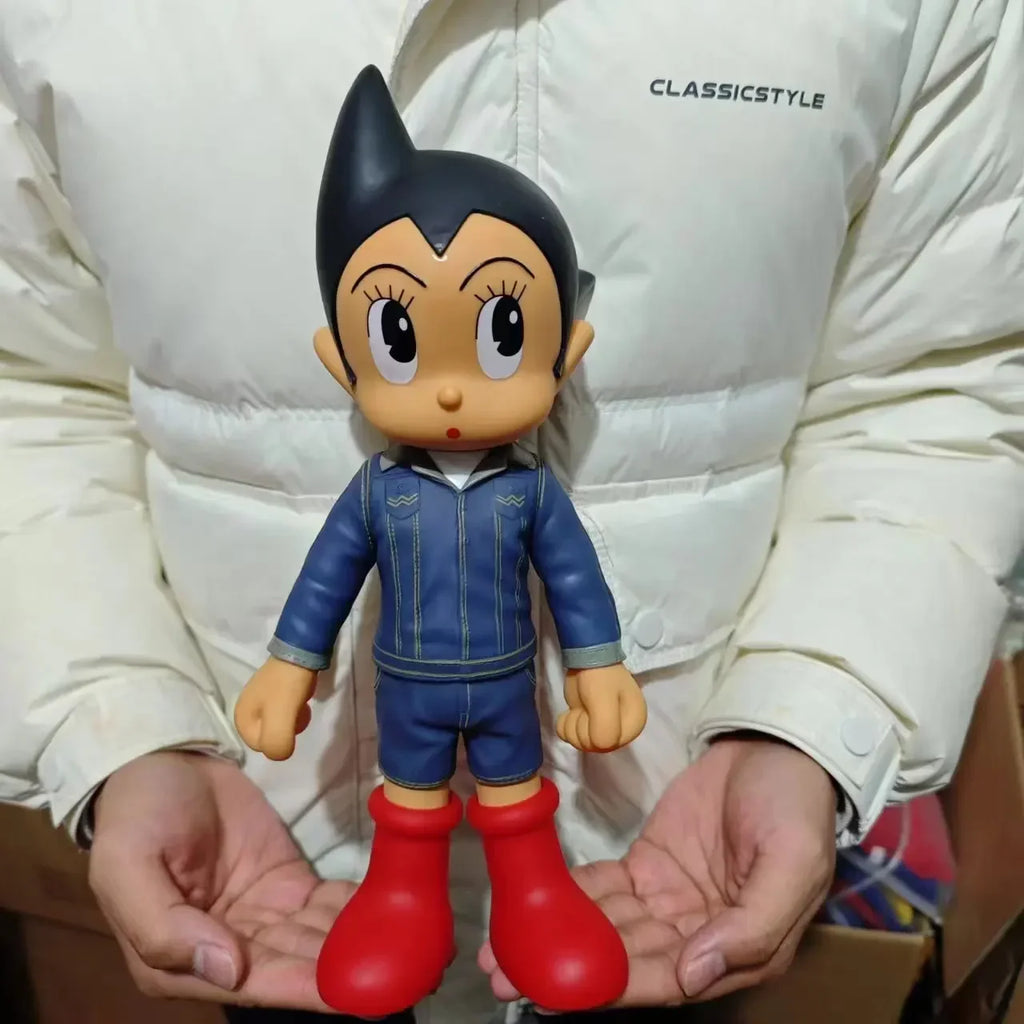 New 40CM Large Anime AstroBoy Mighty Atom Tetsuwan Atom Movable PVC Action Figures Statue Collection Model Toys Holiday Gifts