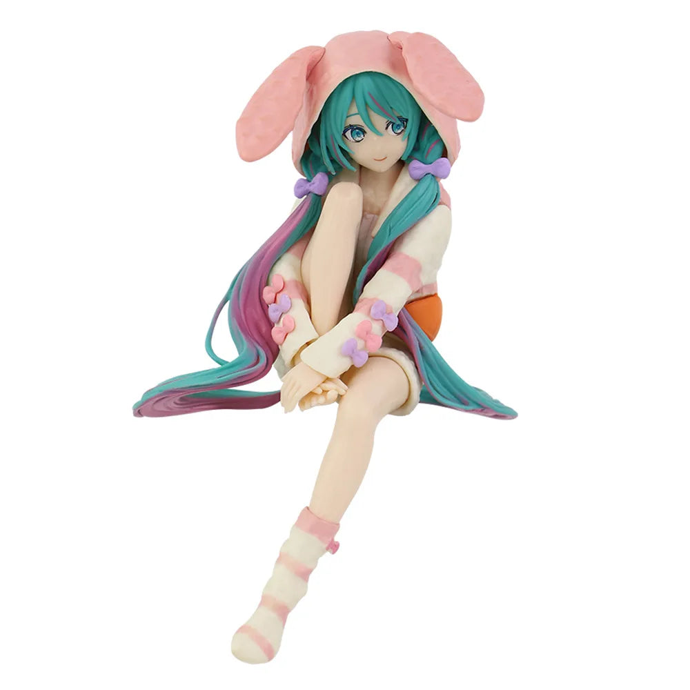 Anime Hatsune Miku Doll Model Cartoon Cute Kawaii Toys PVC Model Action Figures Car Dashboard Decoration Holiday Gift