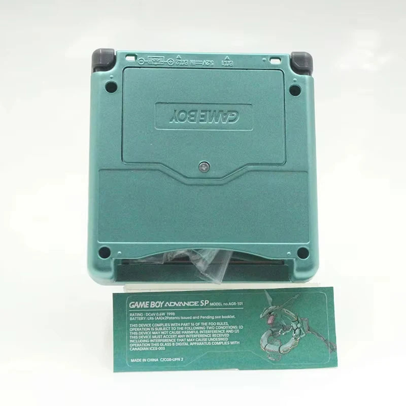GBA SP Packaging and Shell Set Rayquaza Limited Edition case with Packaging Box Compatible with ipS screen
