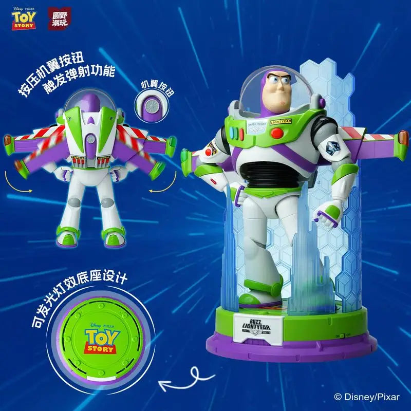 Genuine Hot Toy Story Buzz Lightyear Assembled Model Large Size Collection Ornament Surprise Birthday Gift Toy For Children